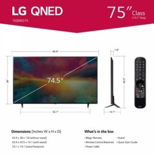 LG TV (75) Smart 4K QNED - Image 5